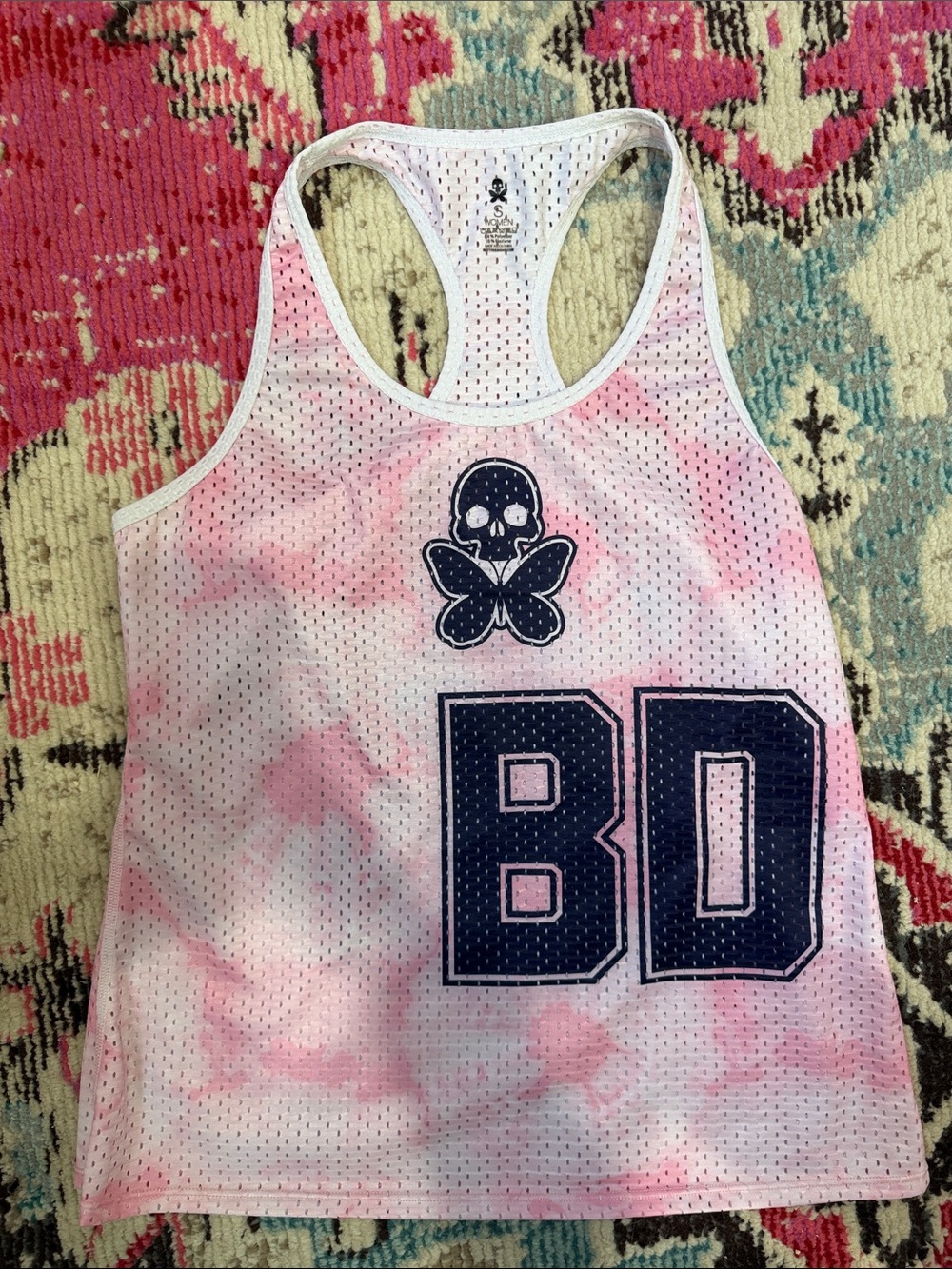 Betty Designs Racerback Tank Top - Pink Tie-Dye - Small